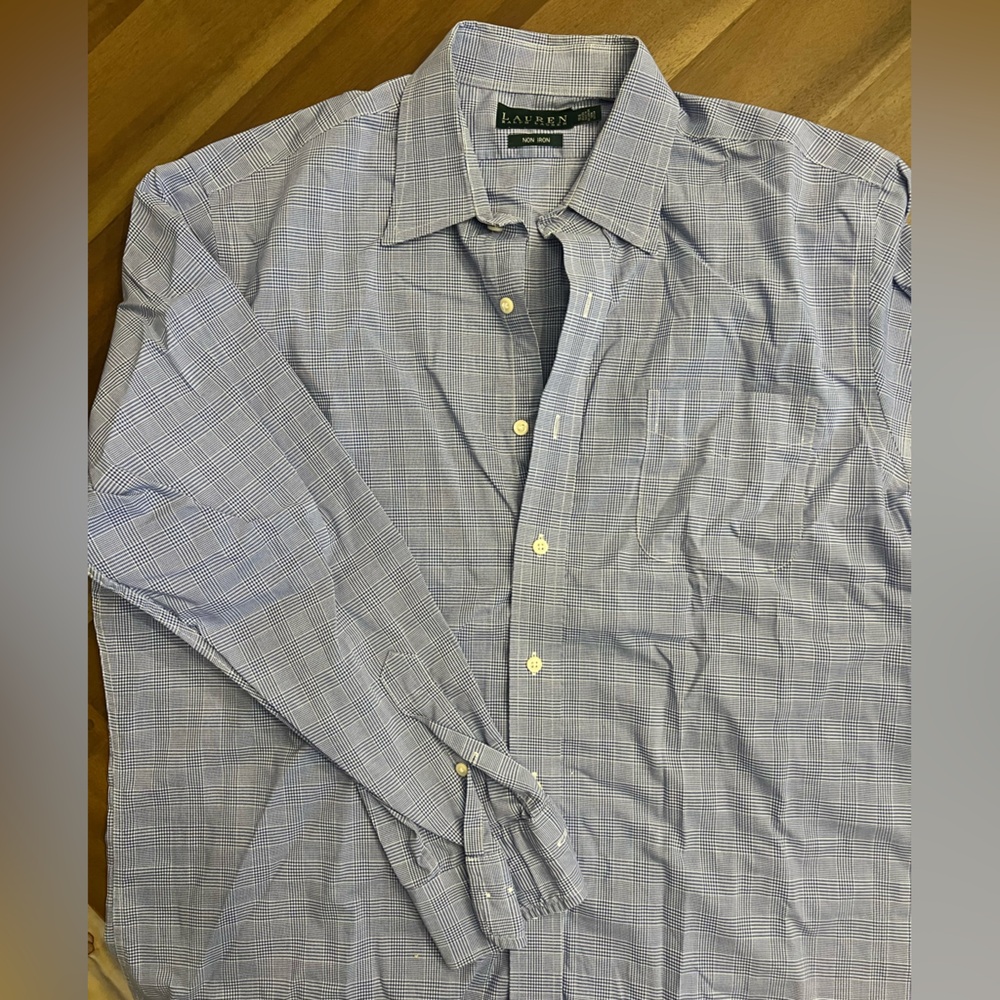 Ralph Lauren Men's Blue Plaid Shirt